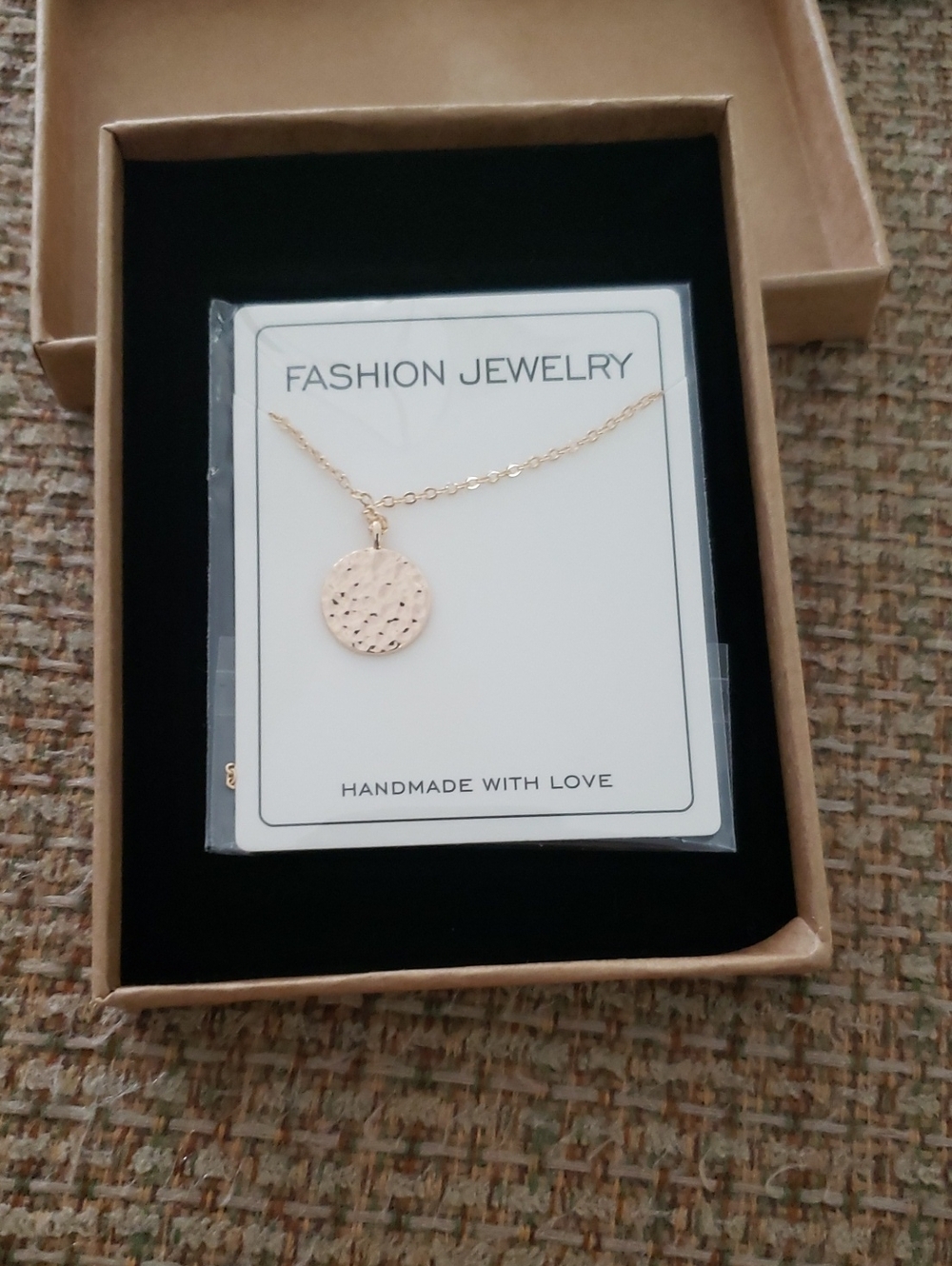 NWT-Gold Disc Pendant Necklace - Fashion Jewelry